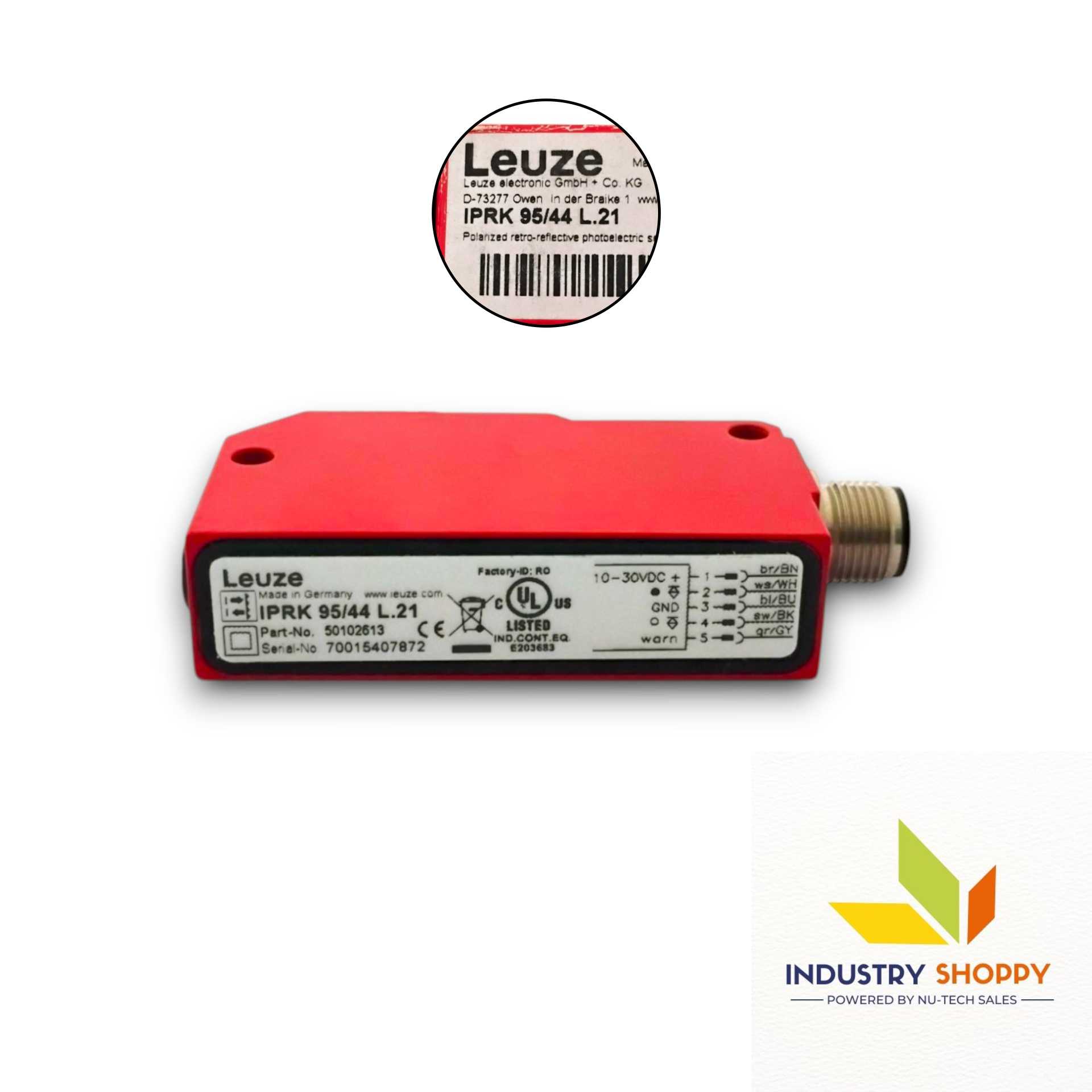 Leuze IPRK95/44L.21 Photoelectric Sensor Leuze IPRK95/44L.21 Photoelectric Sensor